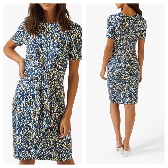 Jigsaw Abstract Spot Print Dress - Picture 1 of 8